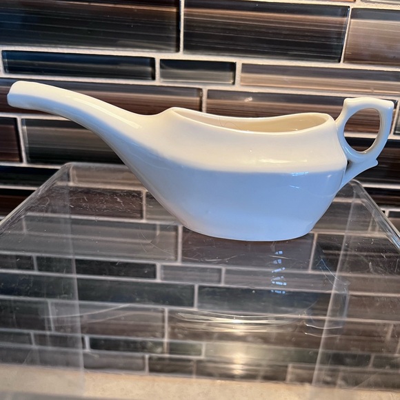 Pre 1920 German made Medical Porcelain Infant or Invalid Feeder with finger ring - Picture 1 of 8